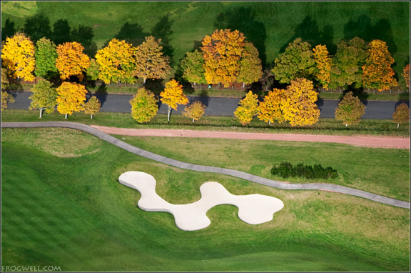 Gleneagles golf course from the air